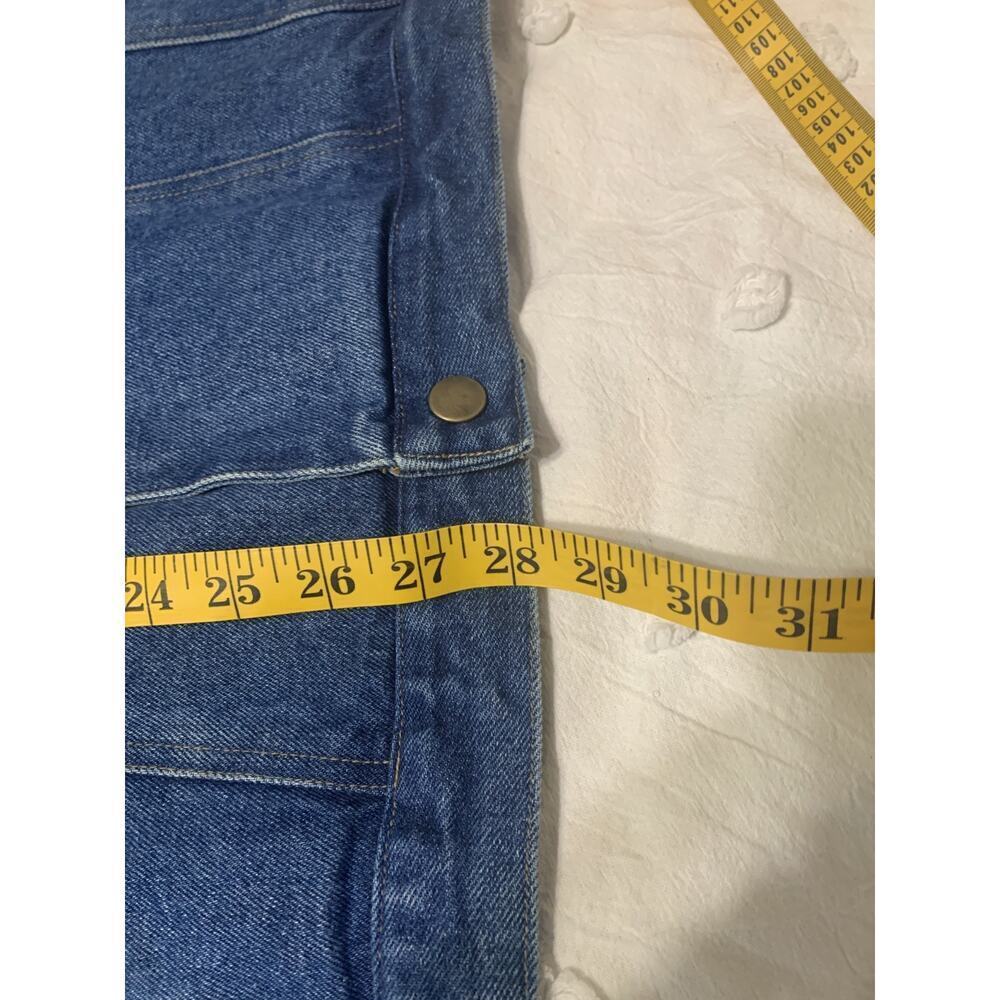 Duke Haband Blue Denim Chore jacket XXL Big Pockets Snap Buttons Work Utility - Picture 4 of 12